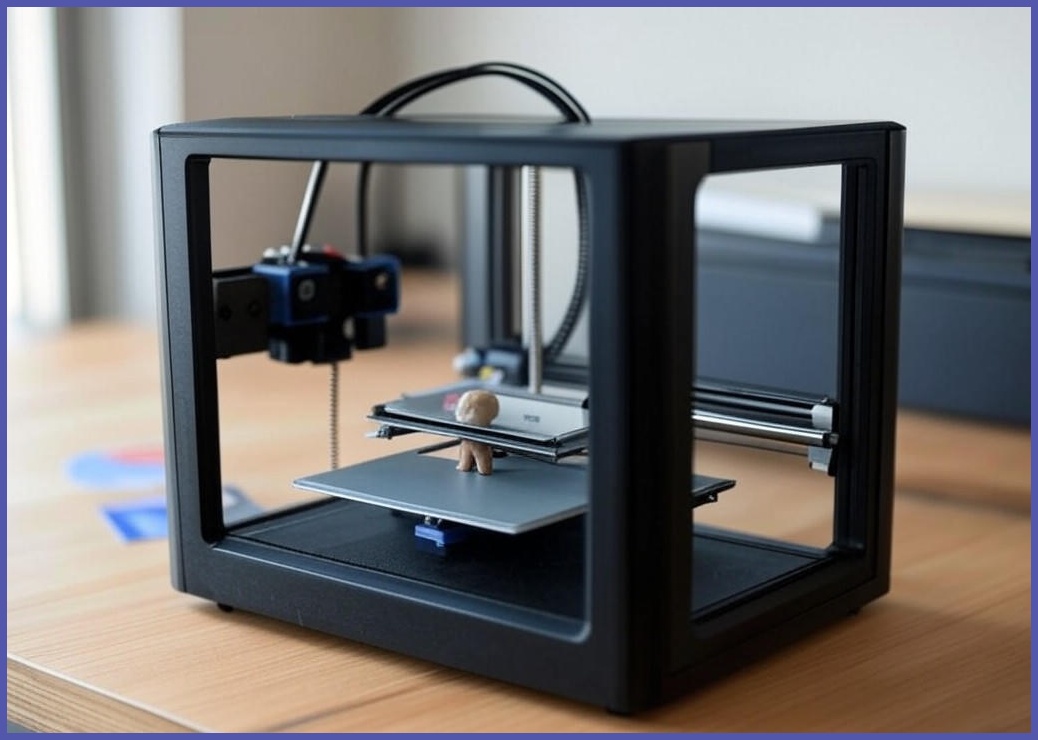 목업제작, 3D프린터, EasyThreed 3D 프린터 100100100mm 인쇄 미니 데스크탑 어린이 크기 TF 카드 PLA 샘플로 고정밀 음소거 인쇄 - 이미지 1
